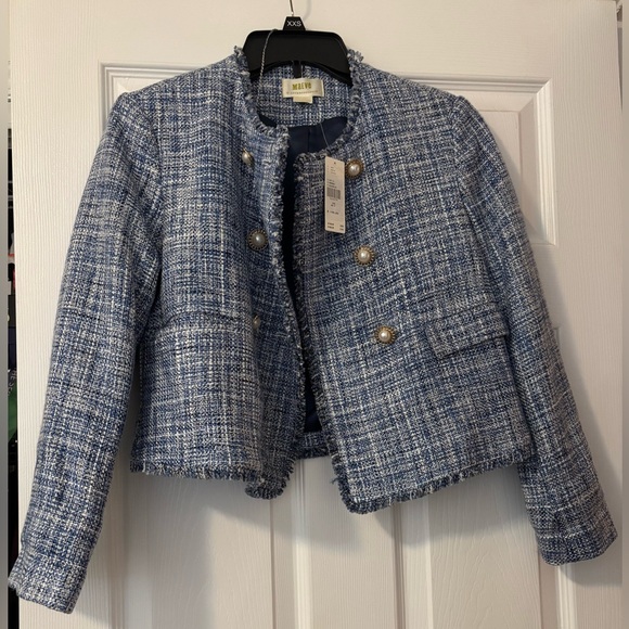Anthropologie Maeve double-breasted tweed jacket - Picture 2 of 4